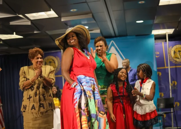 Contestants for the Best Cultural Outfit competition Haitian cultural night on Saturday, October 1, 2022